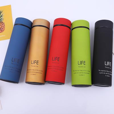 China Color Print Logo Vacuum Flask Insulated Life Stainless Steel Gift Customized Water Bottle for sale