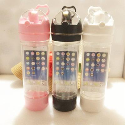 China Viable Plastic Sport Ibottle Especially For Phone Holder Water Bottle for sale