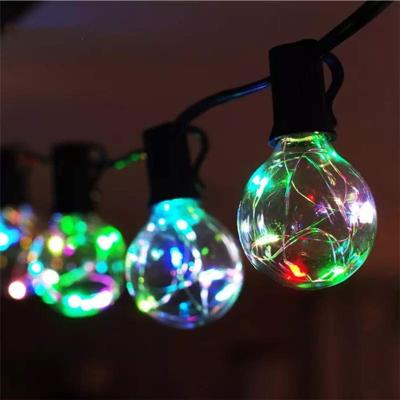 China Light popular outdoor waterproof string design G40 copper wire string light led string for outdoor patio for sale