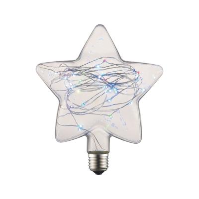 China Hotel Creative Five-pointed Star LED Copper Lamp For Hotel E27 Starry Decorative Lights for sale