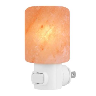 China 15w Incandescent Warm Himalayan Lamp Natural Crystal Salt Glow Hand Carved Night Wall Socket for Lighting, Decoration and Air Purifying for sale