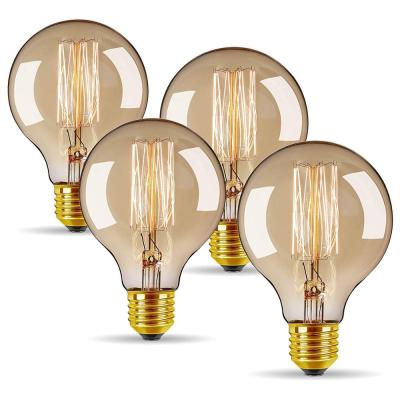 China Vintage 2021 Brass High Quality Filament G80 Edison Incandescent Light Bulb For Cafeteria Home Decoration for sale