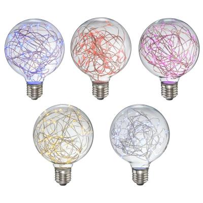 China G80 New Design G80 G95 G125 RGB Copper Wire Decorative Light Bulb For Indoor Decoration for sale