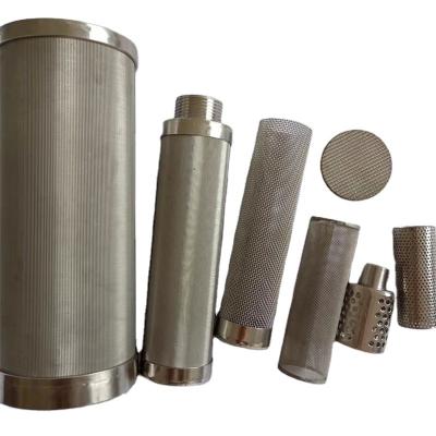 China Good Filtration Effect 304 Stainless Steel Filter Element Tube Punch Filter Cartridge for sale