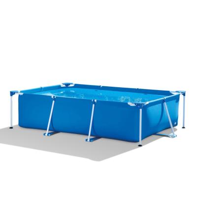 China Folding High Quality Outdoor Swimming Pool Family Swimming Pool Rectangular Frame Pool for sale