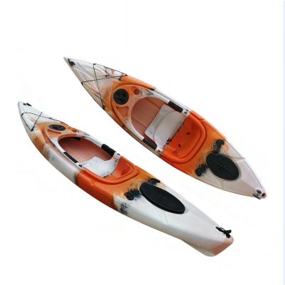 China Heavy Duty Single Person Kayak Canoe Kayak PVC Canoe Inflatable Rowing Boats Canoe for sale