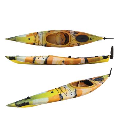 China Good Quality LLDPE Heavy Duty Canoe Single Fishing Kayak 3.5m Youth Kayak For 1 Person for sale