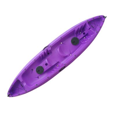 China Heavy Duty High Quality LLDPE Ocean Canoe 2+1 Person Sit On Top Double Seat Kayak With Free Accessories for sale