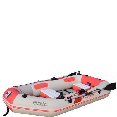 China Custom Cheap Canoe PVC Kayak Large Capacity Inflatable Canoe 2 Person Surfboard Kayak for sale