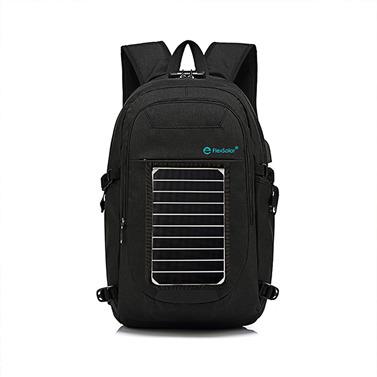 China sunpower solar backpack waterproof with left USB travel solar panel charging waterproof backpack for sale