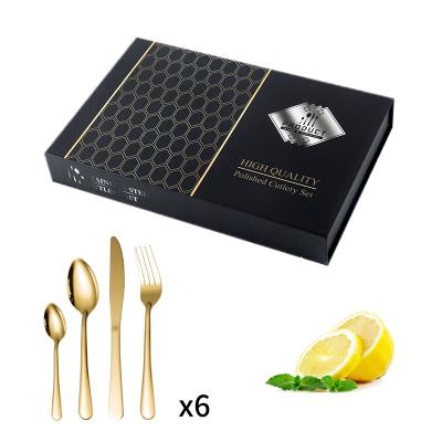 China Silver Black Tableware Viable Popular Wedding Gold Dinnerware Spoon Knife Fork Stainless Steel Metal Dorados Cube Set Stainless s for sale