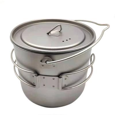 China Outdoor Camping ZTC Factory Supply Ultralight Pure Titanium Cup Pure Titanium Cooking Pots And Pans for sale