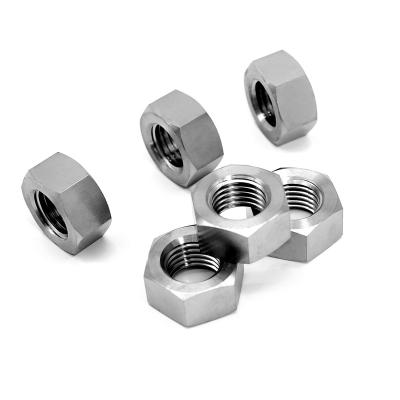 China Factory wholesale BJ ZTC factory wholesale high quality titanium wheel hex nut m8 1.25 titanium nuts heavy industry for sale