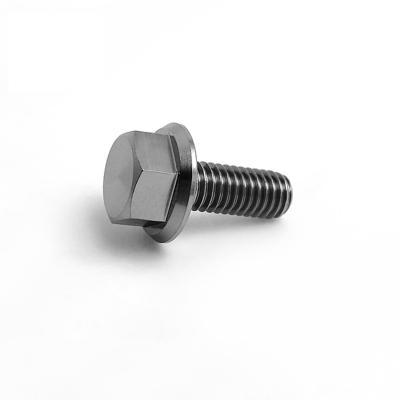 China Aviation Hot Item Titanium Alloy Hex Flange Bolts for sale