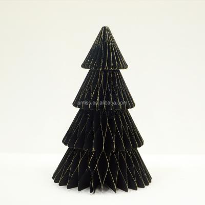 China Paper Umiss 4 Layers Christmas Tree Decoration Paper Ornaments Christmas Tree Baubles Honeycomb Thick Paper Ball for sale