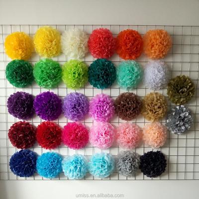 China Tissue Paper Tissue Flower Mix Balls, 18 Premium You Pom Pom Set, Wedding Decorations Wedding Supplies for sale