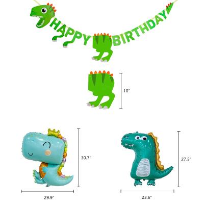 China 300gsm Large White UMISS 93 Card Pack Dinosaur Baby Shower Decorations For Kids 1st 2nd Birthday Party Backdrops 4-12 3rd Year Old Boys for sale