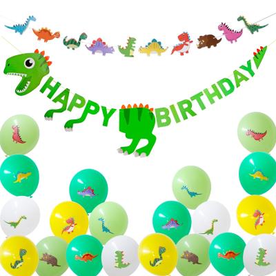 China 350gsm White Card UMISS 22 PACK Dinosaur Baby Shower Decorations for Kids 1st 2nd 4-12 3rd Years Old Boys Birthday Party Supplies for sale