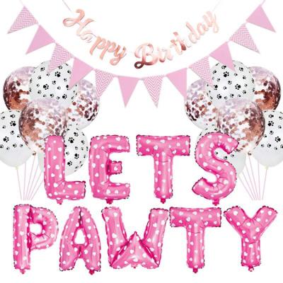 China Paper Birthday Party Umiss Dog Party Supplies Pet Birthday Party Decorations Sharing PAWTY Banners, Dog Party Custom Package Custom Design for sale