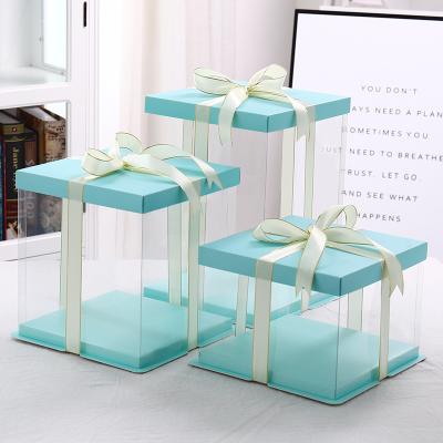 China Recycled Materials Customized Transparent Cake Box 4