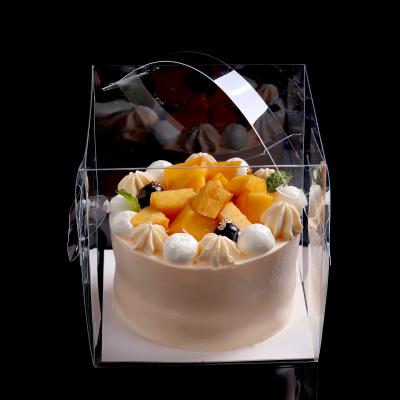 China Reused Materials Transparent Cake Boxes Wedding Birthday Chocolate Gift Box Bread Cookie Candy Baby Shower Decoration Baking Packaging for sale