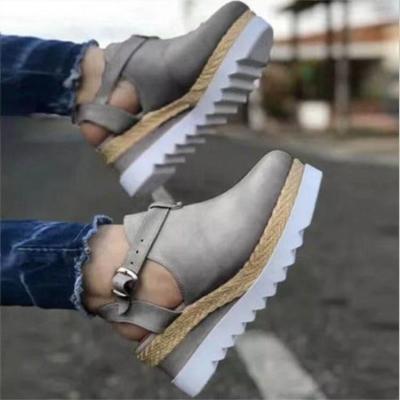 China PDEP Fancy Women Sandals Wholesale Breathable Flat Sneakers Wedges Shoes Platform Women Sandals Wedges Shoes Heel Women for sale