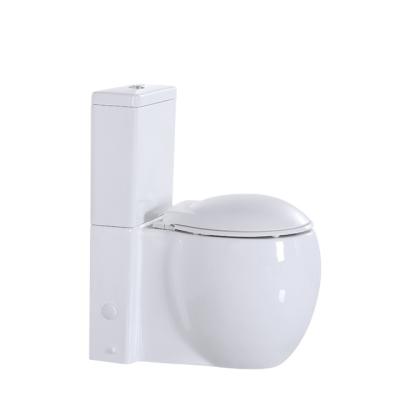 China Ceramic Western Toilet Commode Double-Flow Sanitary Ware Bathroom Two-Piece Toilet for sale