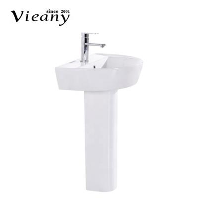 China Modern sink prices bathroom basin interior offer ceramic restaurant hotel pedestal washbasin OK-3969 for sale