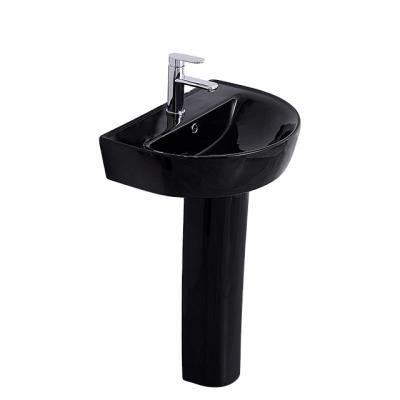 China Factory Production Modern Oval Single Stand Basins And Sink Modern Free Standing Bathroom Toilet Sinks Basin With Pedestal for sale