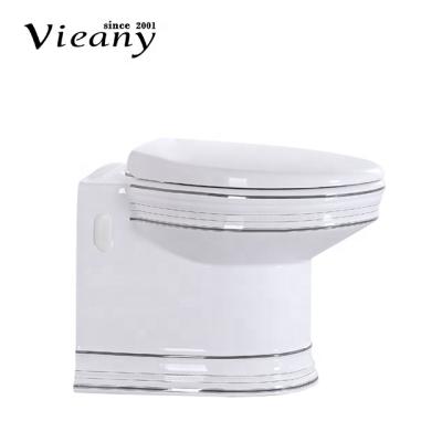 China Double-flush Vieany brand back to toilet hotel 3/6L villa strong flushing easy cleaning suitable flat for sale