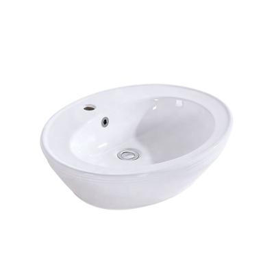 China Vieany Modern Modern Bathroom Art Ceramic Basin Over Cabinet Basin Small Face Basin OK-2150 for sale