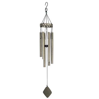 China metal & Wholesale Outdoor Garden Decorative Metal Aluminum Tubed Hanging Ornament Metal Wind Chimes for sale