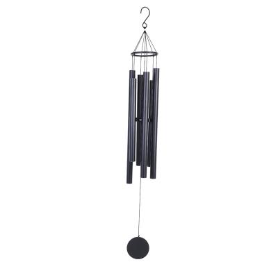 China NEW 2020 Hot Selling Minimalist Aluminum Black Wind Chime For Memorial for sale