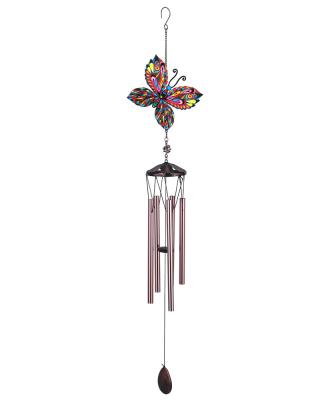 China Metal Selling Children's DIY Home Decoration Children's Handmade Butterfly Wind Chimes for sale