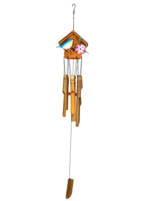 China bamboo & Hot Selling Metal Seasonal Wind Chimes Wind Resin Home Wind Chimes for sale