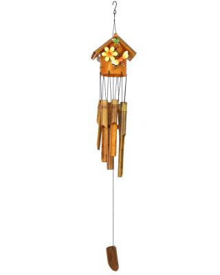 China bamboo & Factory direct sales modern high-grade decorative metal ornaments stainless steel wind spinner for sale