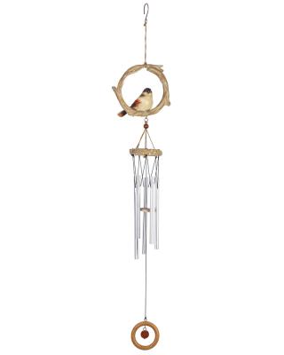 China metal & hot sale bamboo metal tuned chime iron craft outdoor hanging wind chime for garden decoration for sale