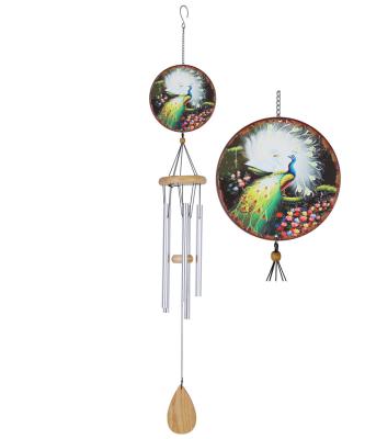 China metal & wooden & Luxurious and Exquisite Aluminum Chinese Wind Chime Ornaments for Surprise Gifts for sale