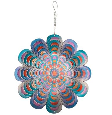 China Metal Manufacturer Sells Garden Wind Patio Outdoor Decoration Pendant Wind Spinner for sale