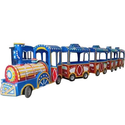 China Hot Sales Antique Amusement Park Italy Amusement Park Product Attractive Children Electric Trackless Train Rides for sale