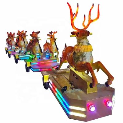 China Used Amusement Park Electric Product Road Deer Electric Train Rides On Sale for sale