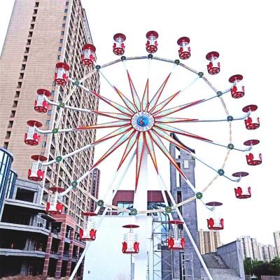 China Commercial Outdoor Playground Amusement Park Rides Playground Equipment 30m Flower Basket Ferris Wheel With Light for sale