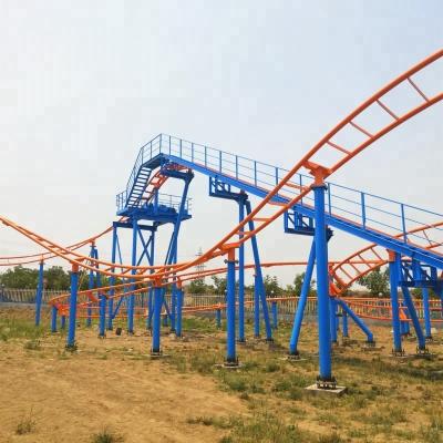 China 290m long track 16P parent-child family roller coaster theme park ride 16 people (8 coaches*2P/car=16P) for sale