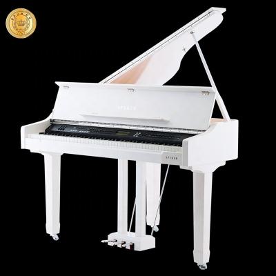 China Professional Grand Piano Silent Digital Piano System HD-W100 White Glossy Digital for sale