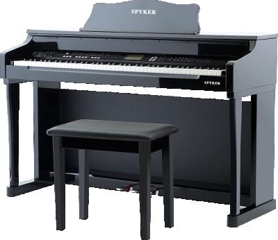 China Digital SPYKER Black 88 Key Electric Piano Digital Keyboard HD-8816P for sale