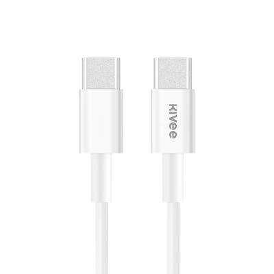 China Mobile Phone Kivee CT209 3A Type C to Type C PD Fast Charging Cable USB-C to USB-C Data Cable for iPhone/Macbook/Apple Laptop for sale