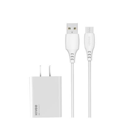 China Excellent Quality Mobile Phone KIVEE AC29 NC Charger Set USB Wall Charger Android Charger Set For OPPO VIVO Xiaomi for sale