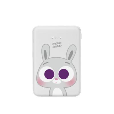 China KIVEE PT609 Power Indicator Battery Small Popular Cute Animal Mobile Power Bank 5000 mAh Lightweight Power Bank For Phone for sale