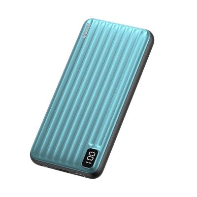 China New Arrival 4 Indicator KIVEE PT78P 1 Battery Power Bank Built-in 10000mAh Mobile Power Cables Portable Power Bank with LED Digital Display for sale