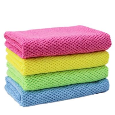 China Viable Wholesale Quick Dry Reusable Microfiber Kitchen Cleaning Thick Towels for sale